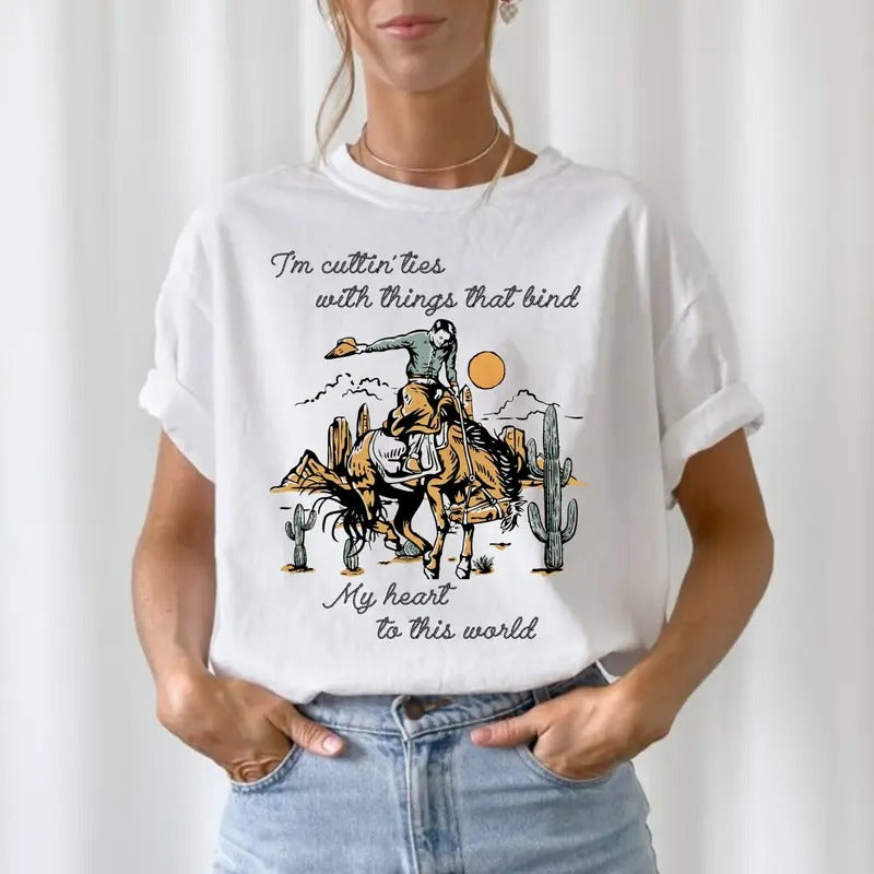 Bbryan Cowboy Country T Shirt, Country Music Lyrics Tee, Fan Merch, Music Festival Shirt, Unisex Short Sleeve Tee Top...
