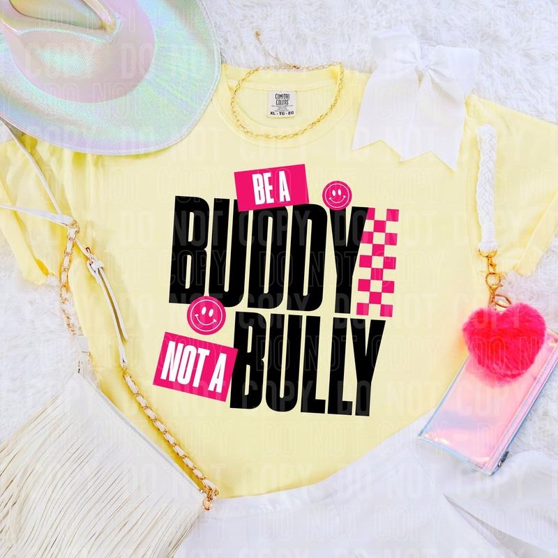 Be A Buddy Not A Bully DTF Transfers - THIS IS NOT A SHIRT Hoodie, Sweatshirt | HypeCrazeTee.com