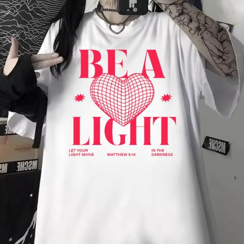 Be A Light Unisex Washed T-Shirt, Outdoors T-Shirt, Cotton Unisex T-Shirt Hoodie, Sweatshirt | HypeCrazeTee.com