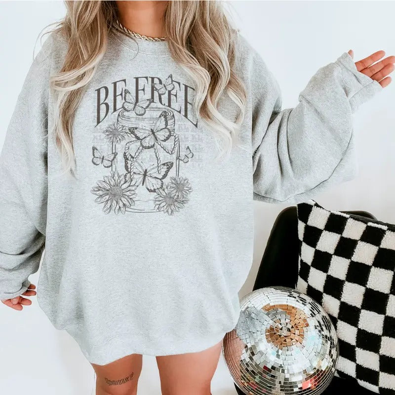 Be Free Sweatshirt, western clothing hoodies, western outfits women, western tops T-Shirts | HypeCrazeTee.com
