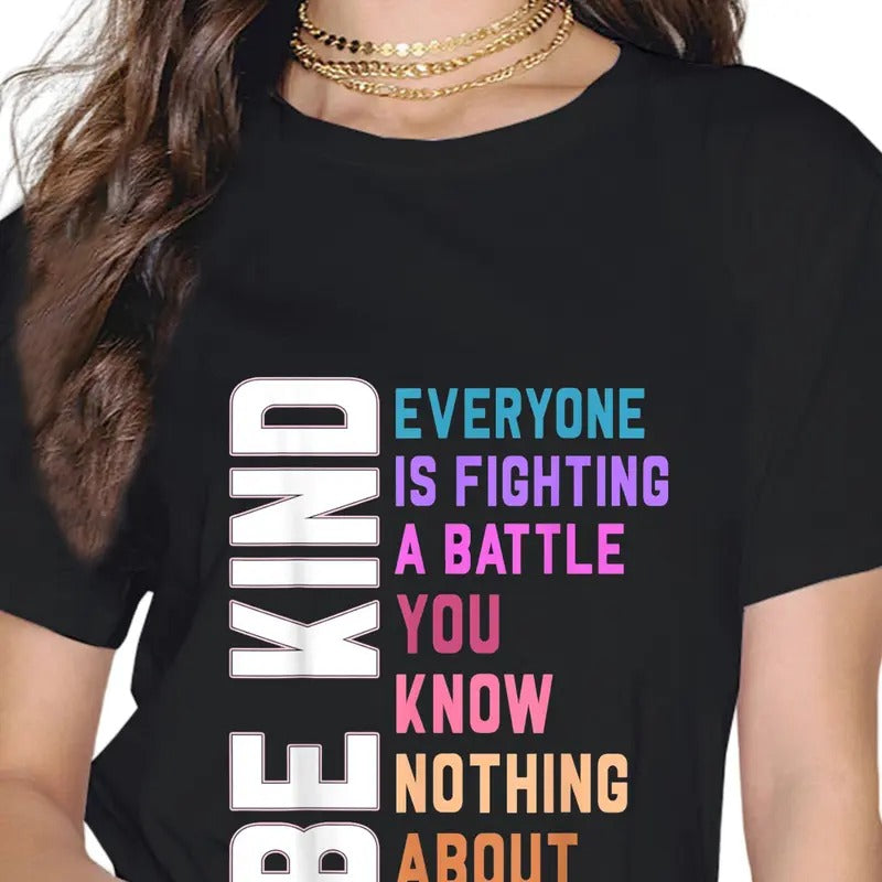 Be Kind Everyone Plus-Size Printed Short-Sleeved T-shirt For Men And Women Hoodie, Sweatshirt | HypeCrazeTee.com