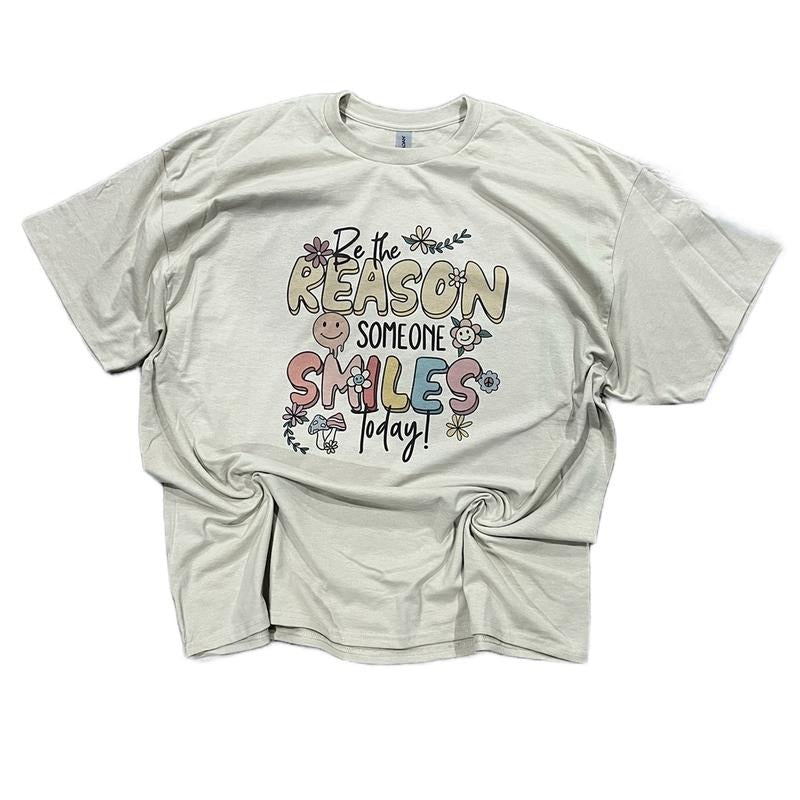 Be The Reason Some Smiles T-Shirt unisex fit Cotton Top Womenswear Lightweight Tshirt Hoodie, Sweatshirt | HypeCrazeTee.com