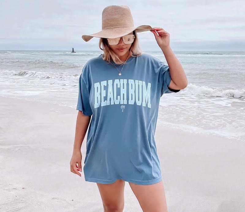 Beachbum Beach Bum Shirt, Palm Tree Summer T Shirt, Beach Tee Ocean Oversized Tshirt, Vacation Shirt, Comfort Colors...