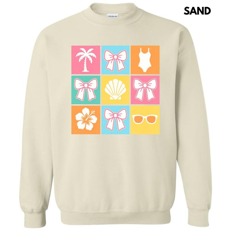 Beachy Bliss Collage Sweatshirt 'NLB' T-Shirts, Hoodie | HypeCrazeTee.com