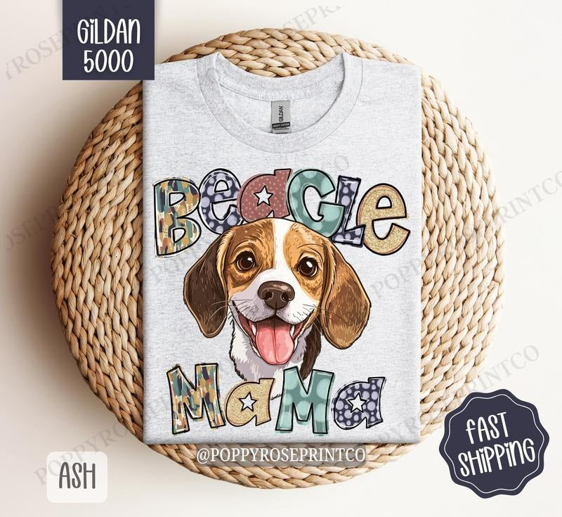 Beagle Mama Shirt Gildan, Dog Mom Women's Tee, Cute Mama Women's Tshirt Plus Sizes Hoodie, Sweatshirt | HypeCrazeTee.com