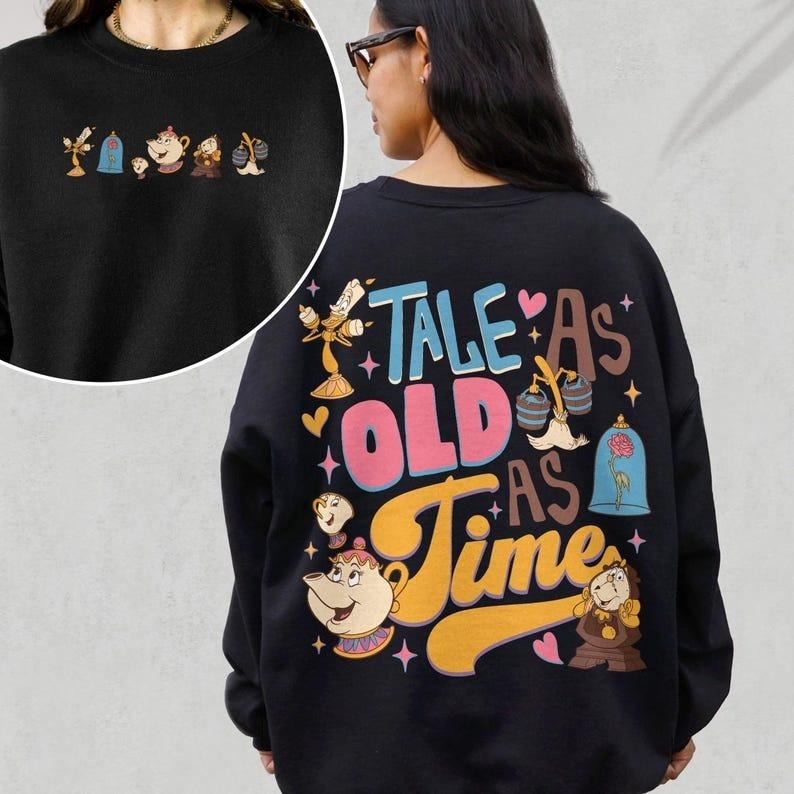 Beauty & The Beast Stained Glass Rose Graphic Retro Shirt, Belle Book Shop, Belle Beast Tee, WDW Magic Kingdom Family...