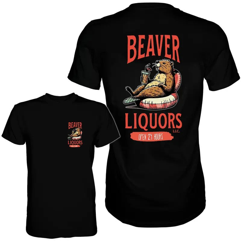 Beaver Liquors Men's Cotton T-Shirt, Crewneck Style Hoodie, Sweatshirt | HypeCrazeTee.com