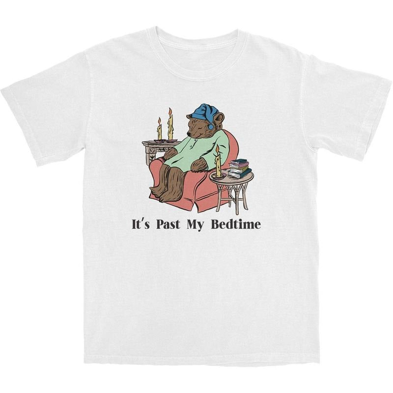 Bedtime Bear Short Sleeve Unisex Soft 100% Cotton Viral Funny T-Shirt Casual Menswear, Womenswear Hoodie, Sweatshirt