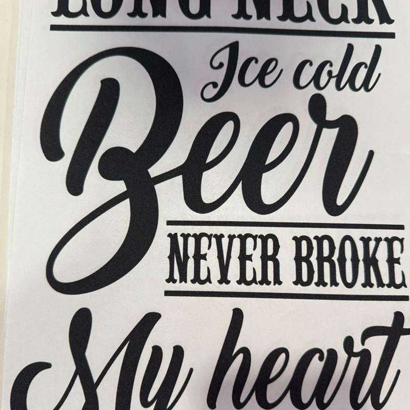 "Beer Never Broke My Heart" Graphic T-Shirt Hoodie, Sweatshirt | HypeCrazeTee.com