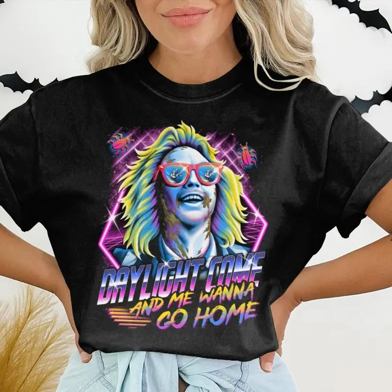 Beetlejuice Halloween Sweatshirt, Beetlejuice Mashup T-Shirt, Beetlejuice It's Show Time Shirt Hoodie | HypeCrazeTee.com