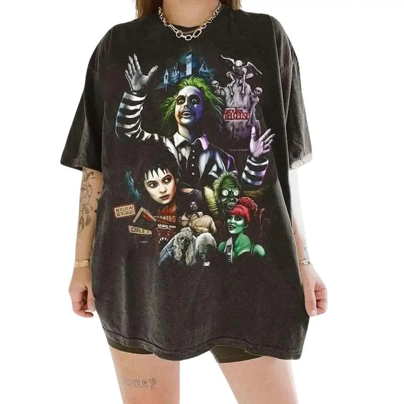 Beetlejuice Shirt, Horror Movie Shirt, Beetlejuice 1988 Movie T-Shirt, Vintage Halloween Movie Shirt, Beetlejuice Gift,...