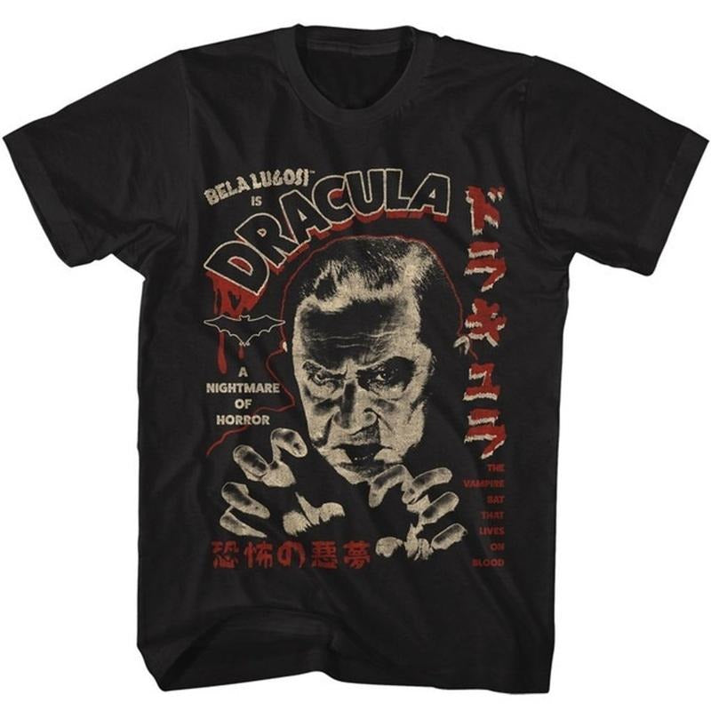Bela Lugosi Dracula Kanji Dracula T-Shirt Unisex Full Size Hoodie, Sweatshirt | HypeCrazeTee.com