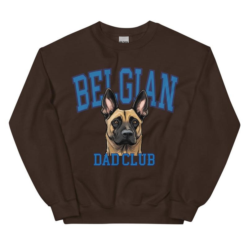 Belgian Mal Dog Dad Club Sweatshirt T-Shirts, Hoodie | HypeCrazeTee.com