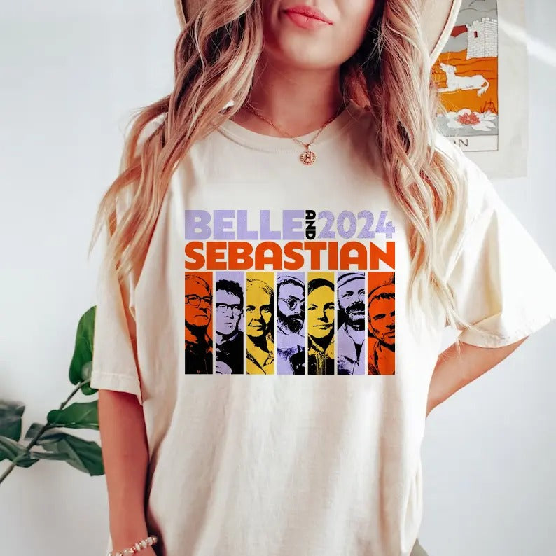 Belle and Sebastian Shirt Belle and Sebastian Tour 2024 T-shirt Vintage Graphic Bootleg Sweatshirt Gift For Fans Men...