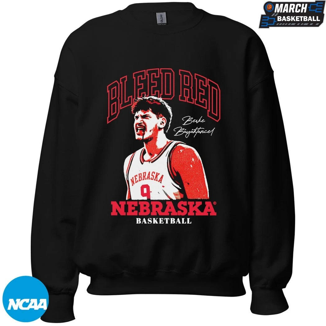 Berke Buyuktuncel Bleed Red Nebraska Cornhuskers T-shirts