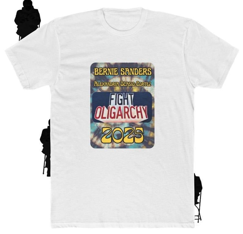 Bernie Sanders AOC Oligarchy Tour Shirt, Activist Top, Protest Movement Apparel, Democratic Political Revolution Tee...