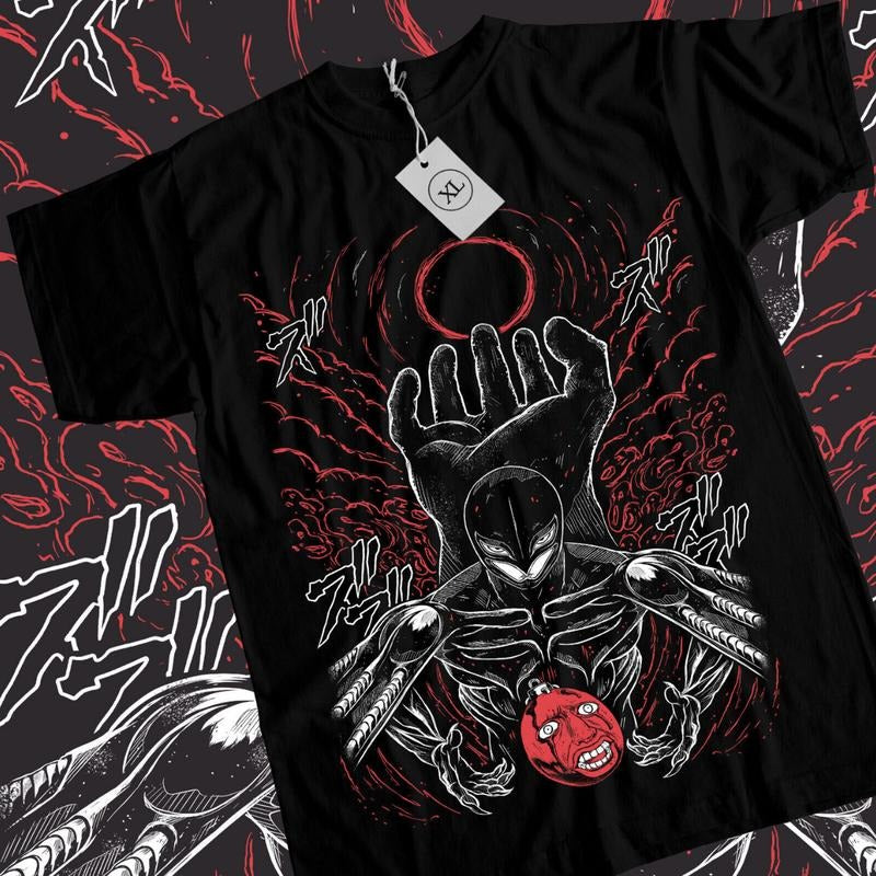 Berserk Anime T-Shirt & Sweatshirt, Griffith God Hand Graphic Tee, Anime Manga Lover Gifts Ball Cotton Hoodie
