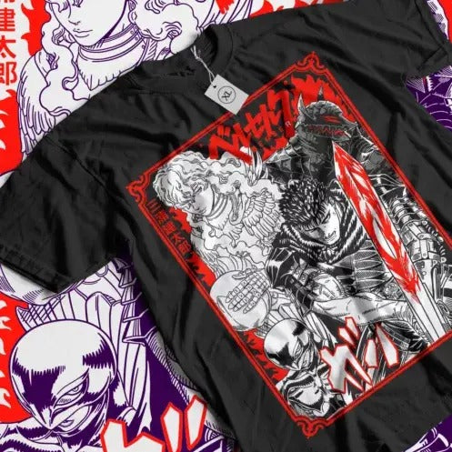Berserk Guts Shirt Skull Knight 90s T-Shirt Gatsu Anime Gift shirt All Sizes Hoodie, Sweatshirt | HypeCrazeTee.com