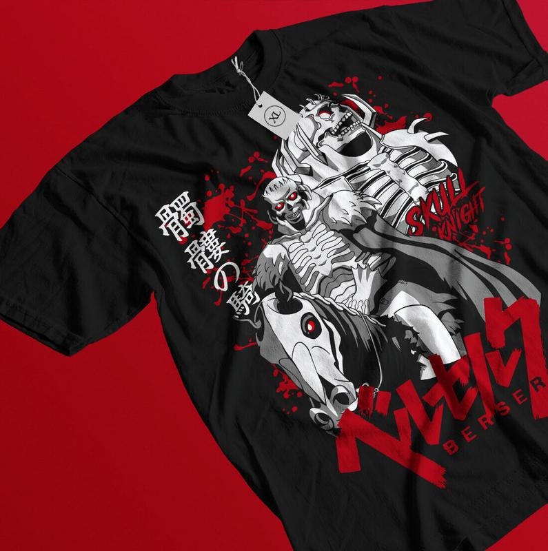 Berserk Guts T-Shirt S-4XL Berserk Merch 90s Cult Swordsman Vintage Red Guts Shirt Hoodie, Sweatshirt | HypeCrazeTee.com