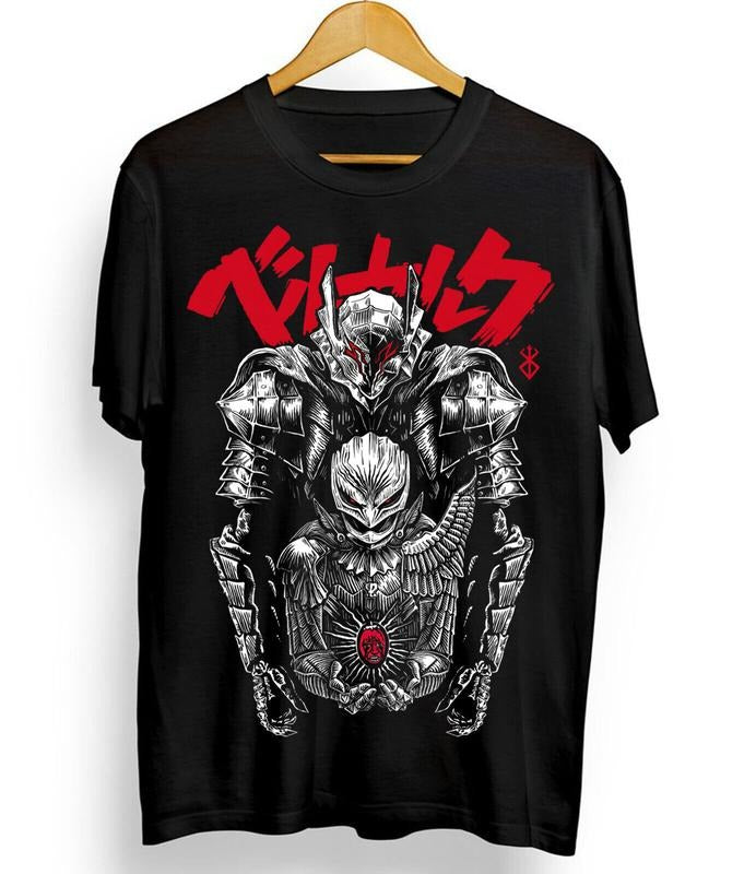 Berserk T-Shirt S-4XL Manga Strip Guts Berserker Armour Anime shirt T-Shirt S-4XL Tshirt S-4XLS Hoodie, Sweatshirt