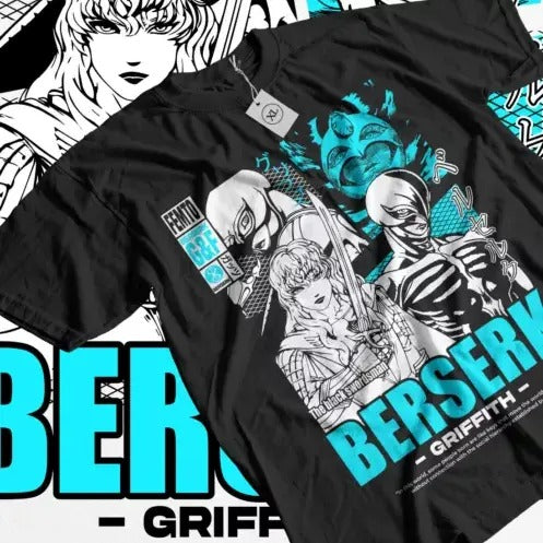 Berserk T-Shirt griffith Japanese Anime Strip Guts Armour Horror Trendy Shirt Hoodie, Sweatshirt | HypeCrazeTee.com