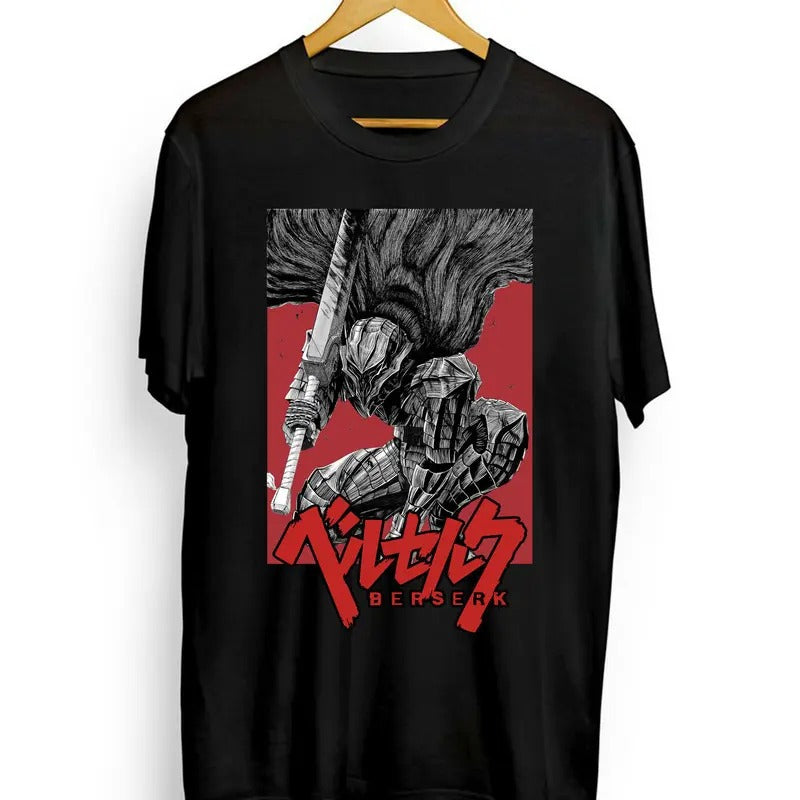Berserk T-Shirt,Guts Shirt, Anime Tee, Manga,Japanese, Aesthetic,Unisex T-Shirt Menswear Top Hoodie, Sweatshirt