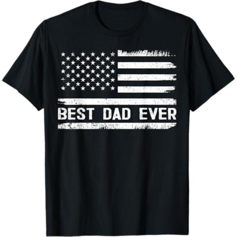 Best Dad Ever With US American Flag Gifts Fathers Day Dad T-Shirt Hoodie, Sweatshirt | HypeCrazeTee.com