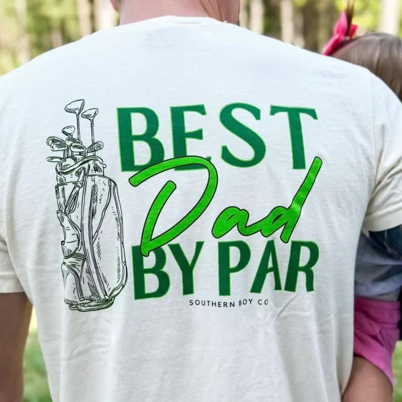 Best Dad by Par Shirt, Adult and Youth Golf Tee, Perfect Gift for Fathers and Sons Hoodie, Sweatshirt | HypeCrazeTee.com