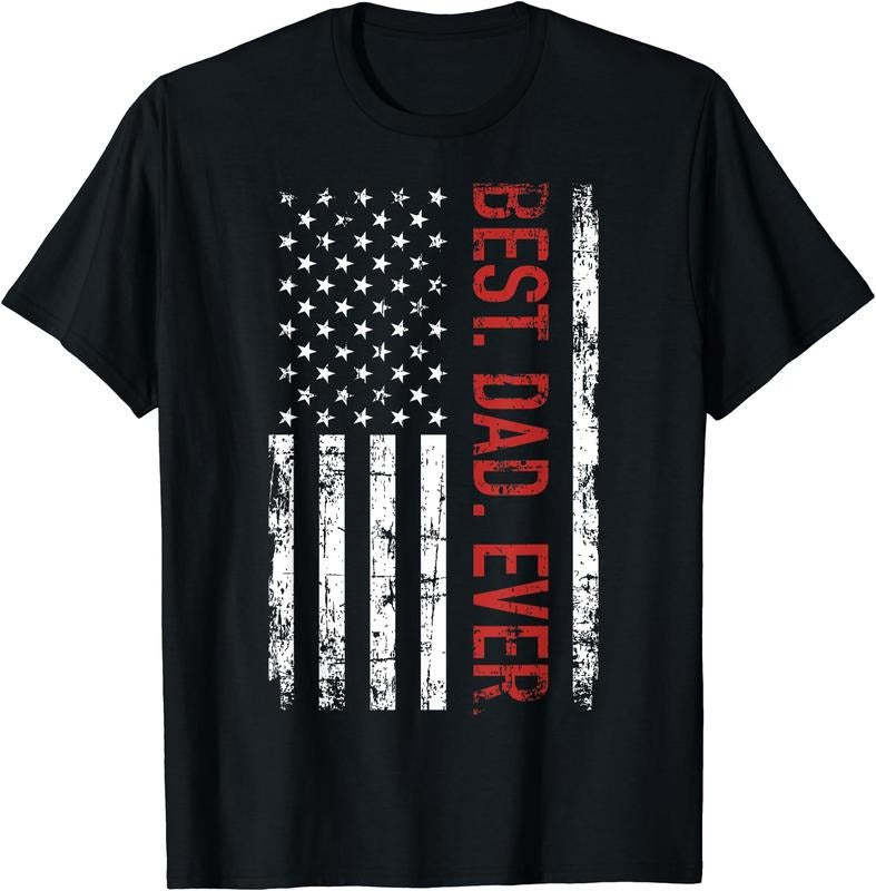 Best dad ever US american flag gift for father's day T-Shirt Hoodie, Sweatshirt | HypeCrazeTee.com