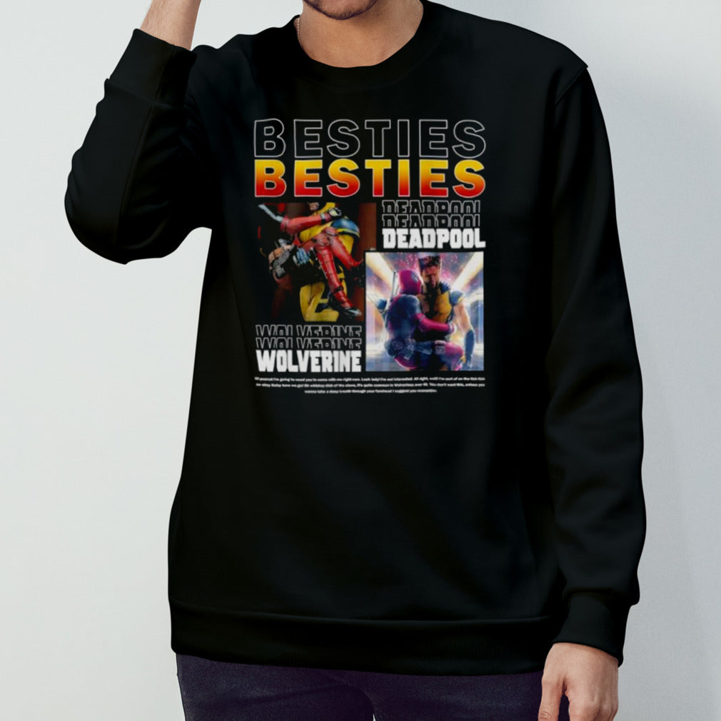 Besties Deadpool Wolverine Shirt