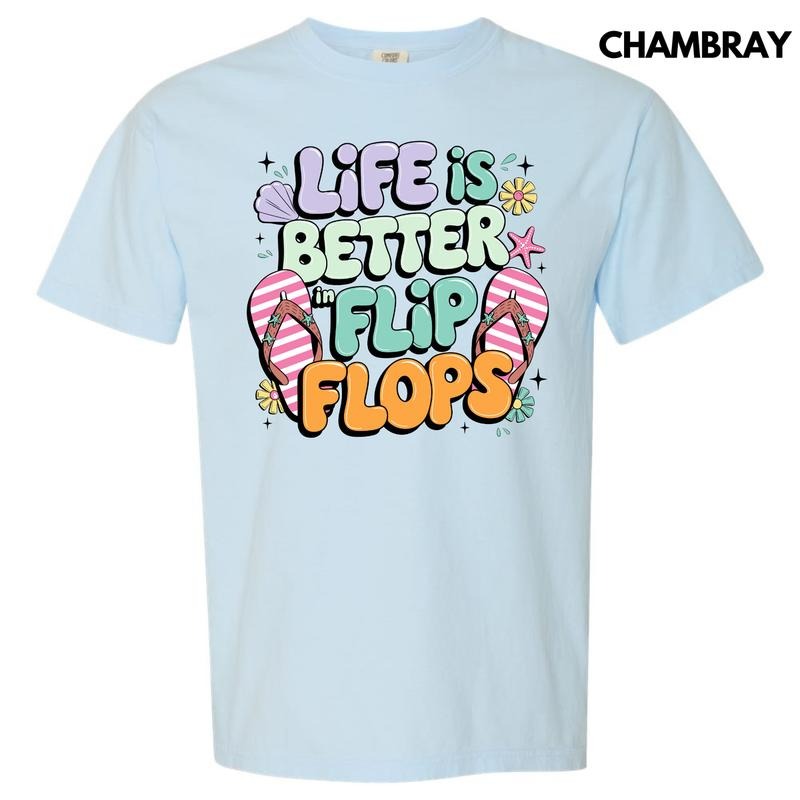 Better In Flip Flops Comfort Colors T-Shirt 'NLB' Hoodie, Sweatshirt | HypeCrazeTee.com
