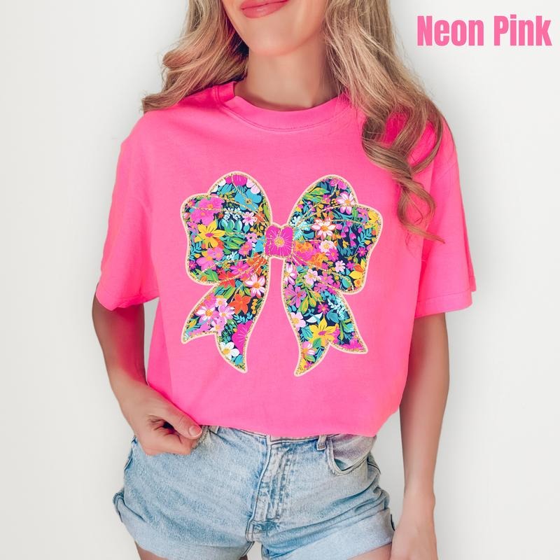 Big Ditzy Bow Comfort Colors T-Shirt 'NLB' Hoodie, Sweatshirt | HypeCrazeTee.com