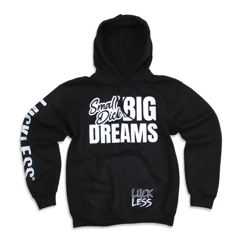 Big Dreams Hoodie | Black, Unisex Casual Hooded Sweatshirt T-Shirts | HypeCrazeTee.com