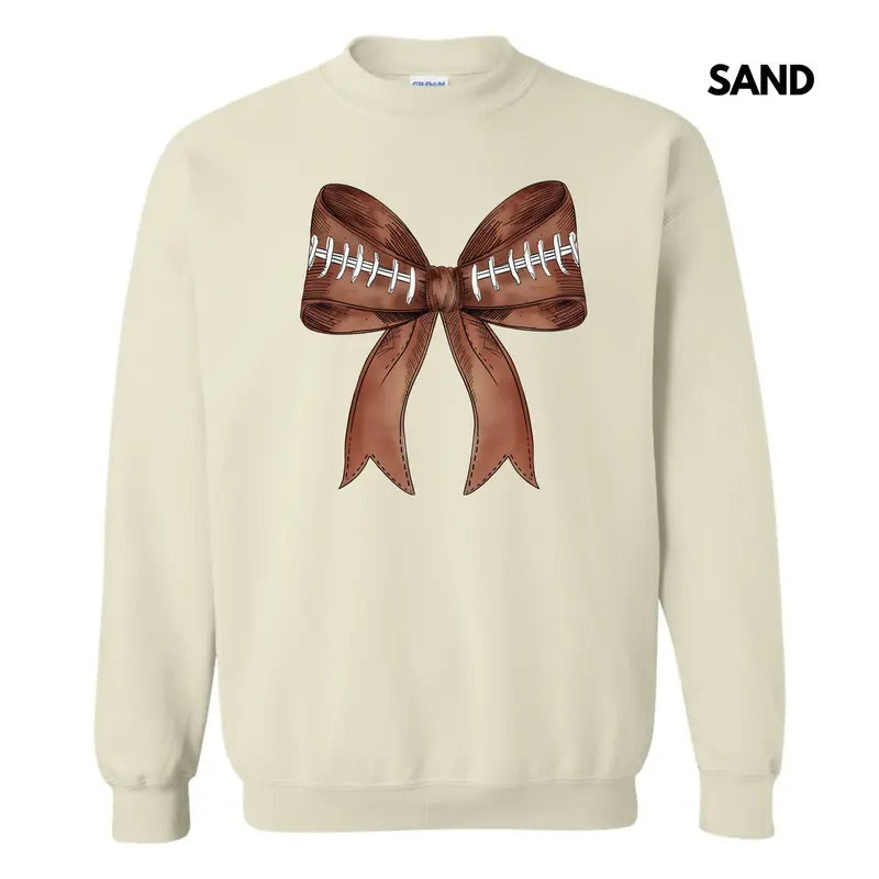 Big FOOTBALL Bow Sweatshirt 'NLB' T-Shirts, Hoodie | HypeCrazeTee.com