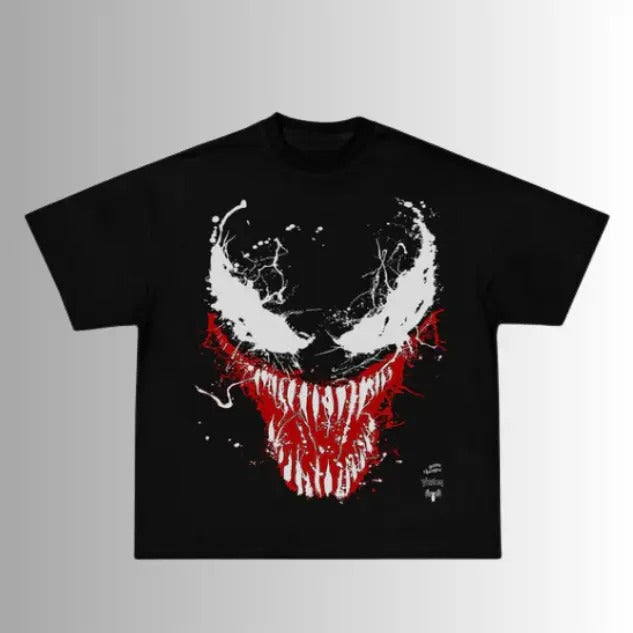 Big Face VENOM Vintage VENOM Halloween Shirt Movie Shirt Horror Film Y2k Menswear Top Underwear Streetwear T-Shirts, Hoodie, Sweatshirt