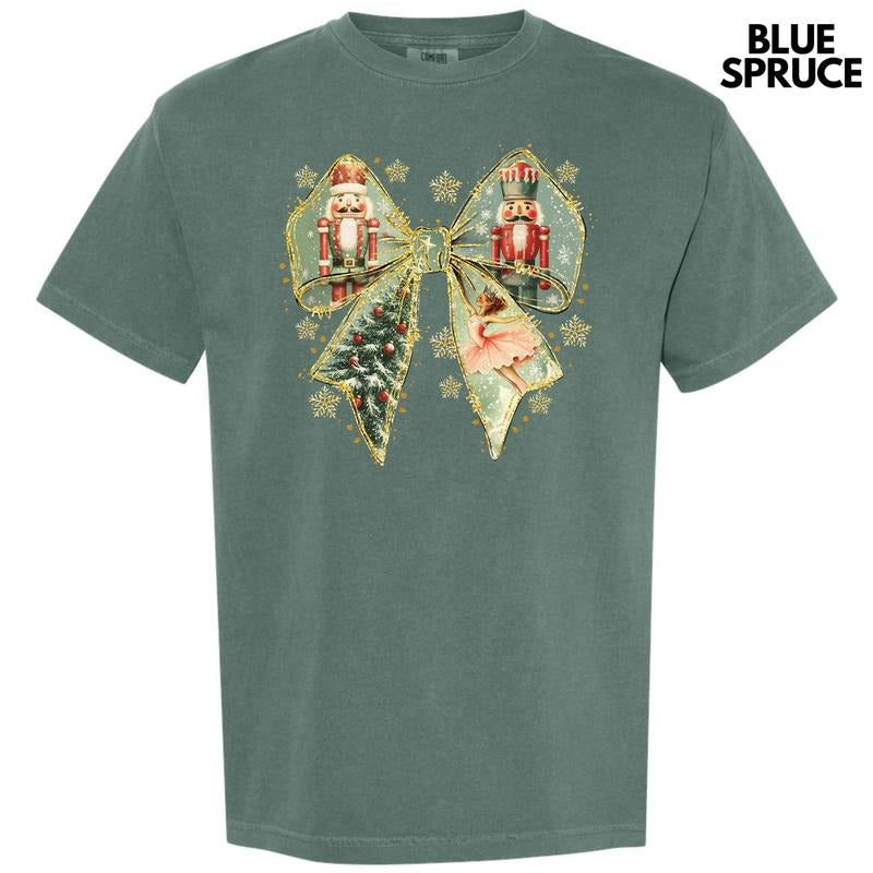Big Nutcracker Bow Comfort Colors T-Shirt 'NLB' Hoodie, Sweatshirt | HypeCrazeTee.com