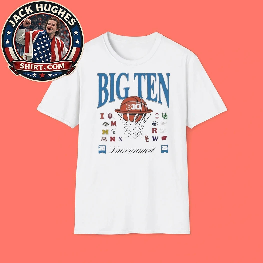 Big Ten Basketball Tournament 2026 Team Logos Shirt