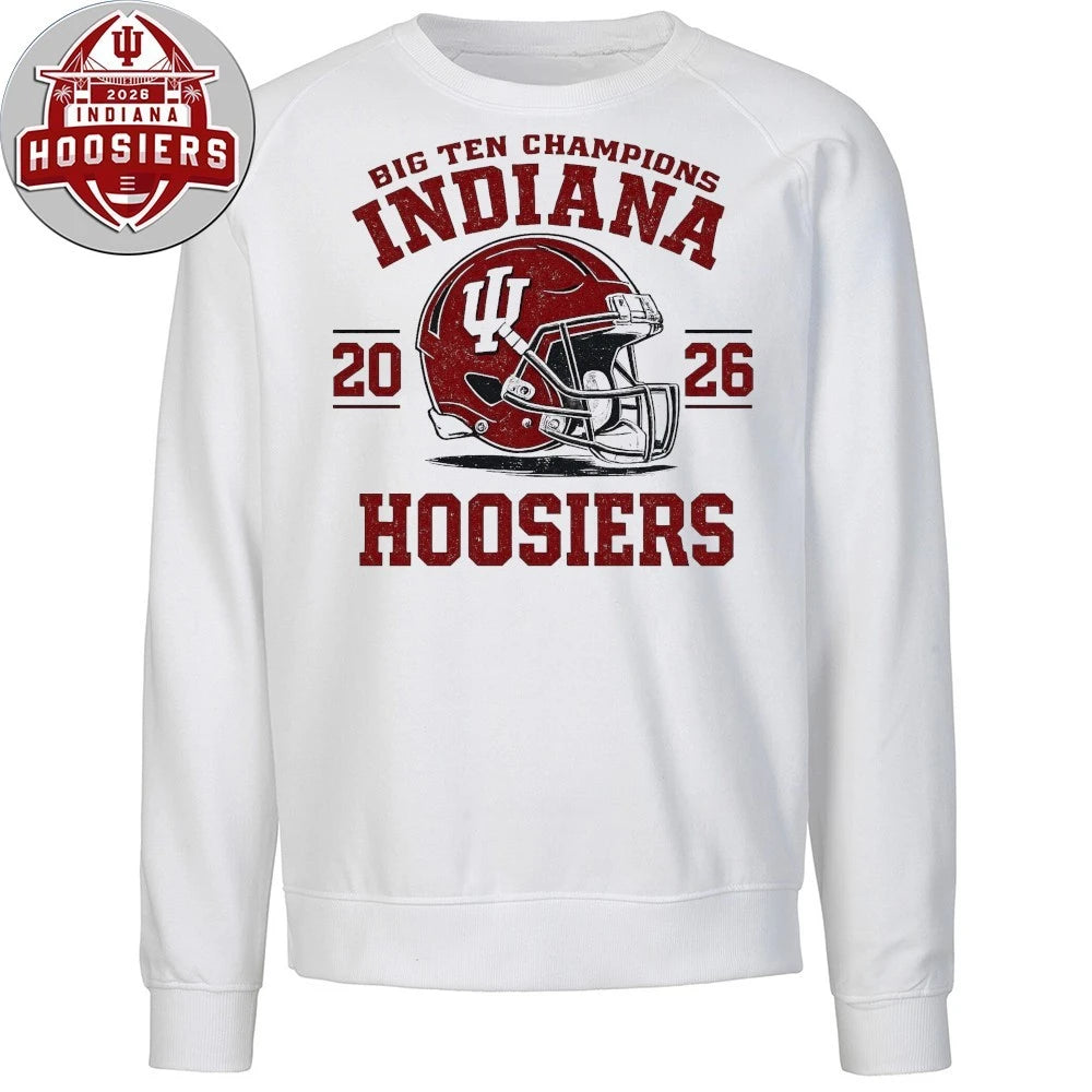 Big Ten Champions Indiana Football Game Day Fan Helmet Shirt