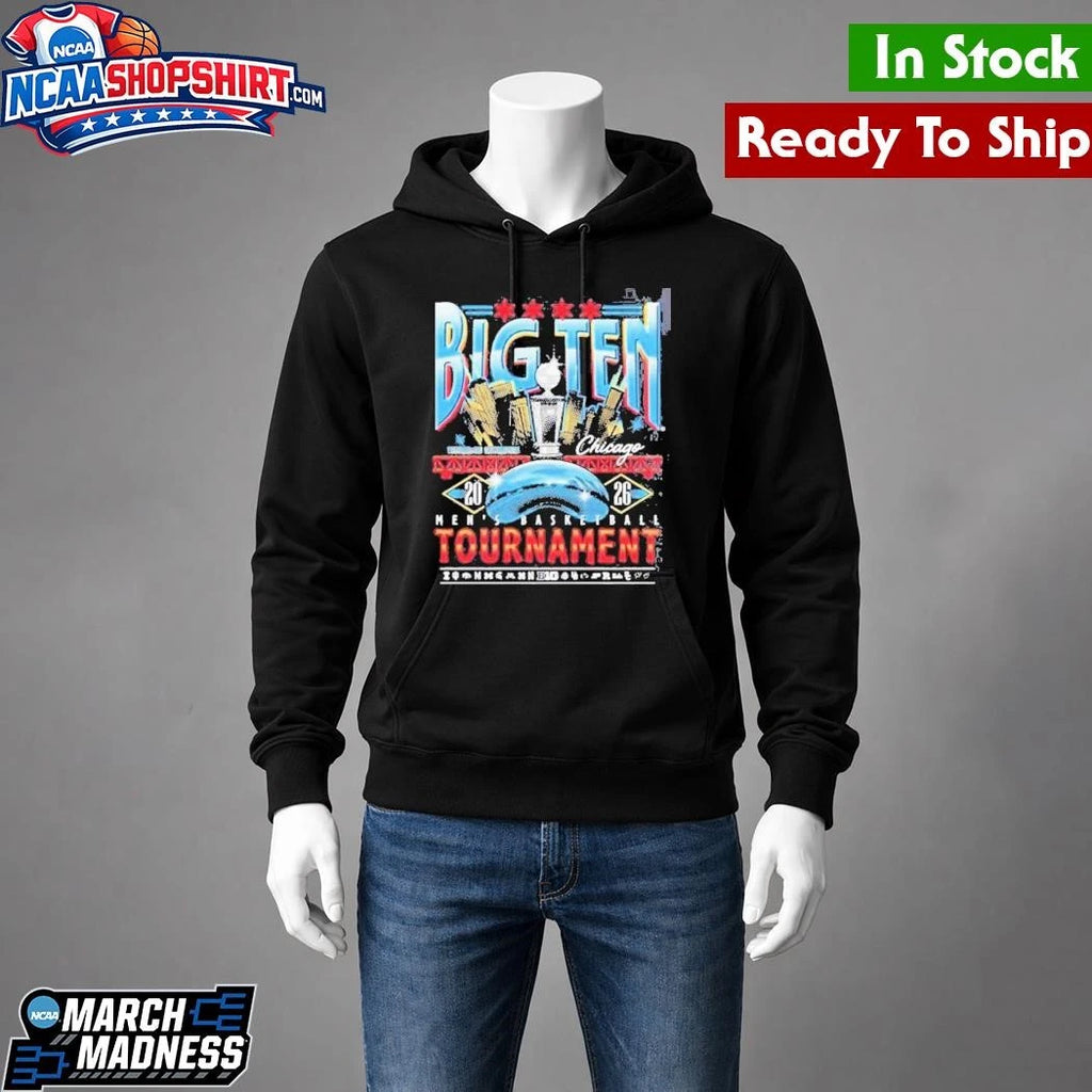 Big Ten Men’s Basketball Tournament 2026 Chicago Merch at United Center Shirt