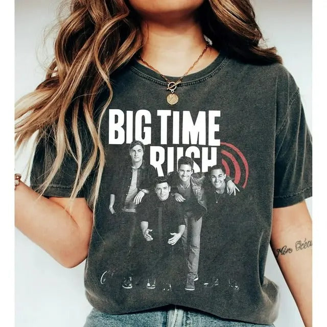 Big Time Rush Tour 2025 Retro Graphic Shirt Hoodie, Sweatshirt | HypeCrazeTee.com