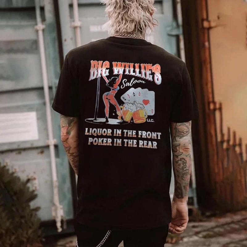 Big Willie's Saloon Printed Men's T-shirt Hoodie, Sweatshirt | HypeCrazeTee.com