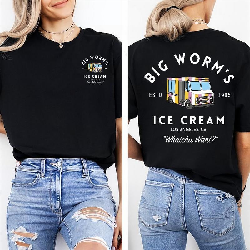 Big Worm's Ice Cream - Whatchuwant Classic Cotton T-Shirt Unisex Tee Hoodie, Sweatshirt | HypeCrazeTee.com