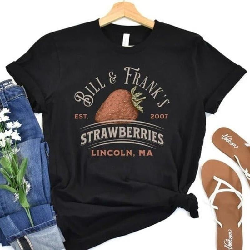 Bill and Frank Strawberry Shirt, TLOU Shirt, Strawberries Shirt, The Last Of Us Hoodie, Sweatshirt | HypeCrazeTee.com