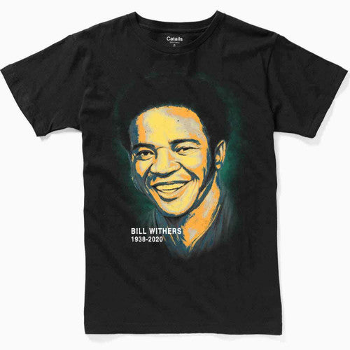Bill Withers Portrait 100 Soft Cotton Graphic Man's T-Shirt Tee