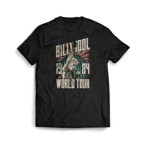 Billy Idol World Tour Mens T-Shirt Tee