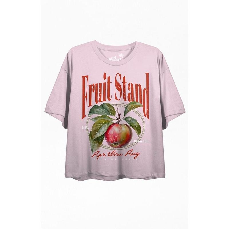 Bioworld Women's Sun Drenched Fruit Stand T-Shirt Hoodie, Sweatshirt | HypeCrazeTee.com