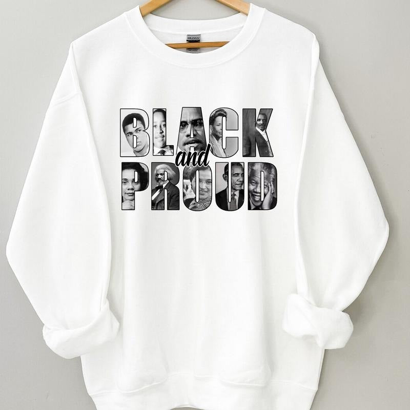 Black And Proud Unisex Hoodie, Black History Sweatshirt, Black History Month Shirt, Melanin Shirt | HypeCrazeTee.com