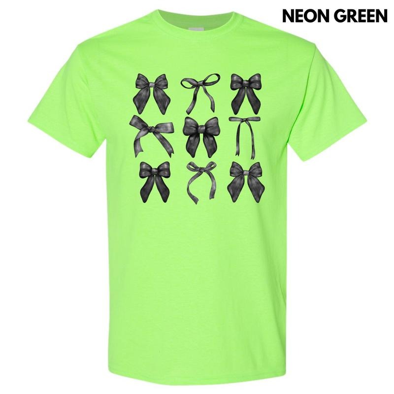 Black Bow Coquette Gildan Short Sleeve T-Shirt 'NLB' Hoodie, Sweatshirt | HypeCrazeTee.com