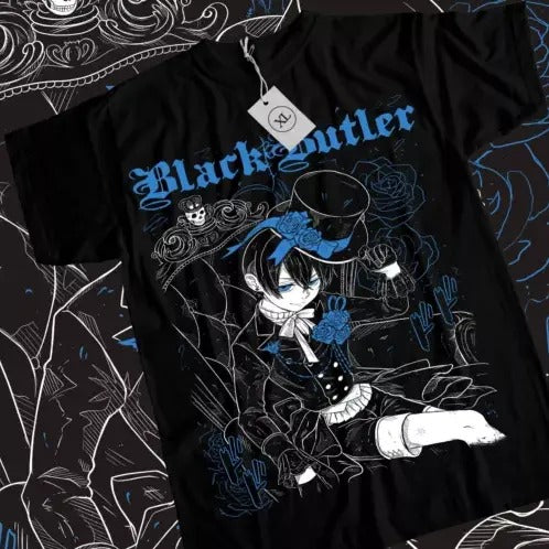 Black Butler T-shirt Sebastian Ciel Toboso Yana Kawai Anime Tee Shirt All Size Hoodie, Sweatshirt | HypeCrazeTee.com