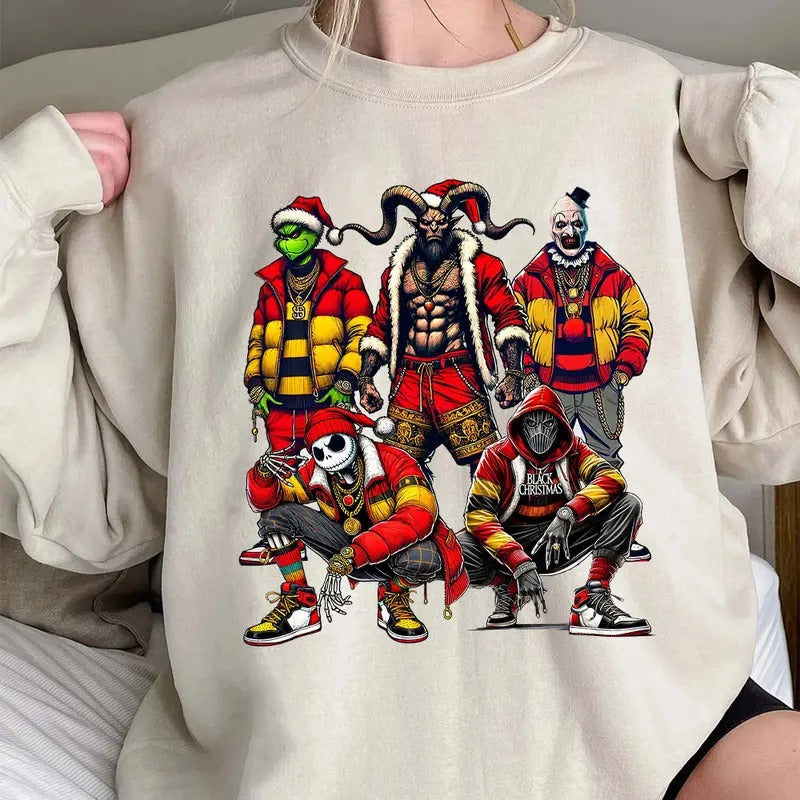 Black Christmas Shirt, Christmas Movies Shirt, Xmas Graphic Tee Comfort Cotton Fabric Top Fabric Top Hoodie, Sweatshirt